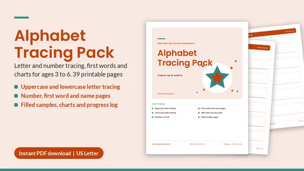 Cover of Alphabet Tracing Pack