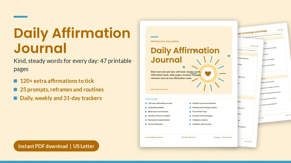 Cover of Daily Affirmation Journal