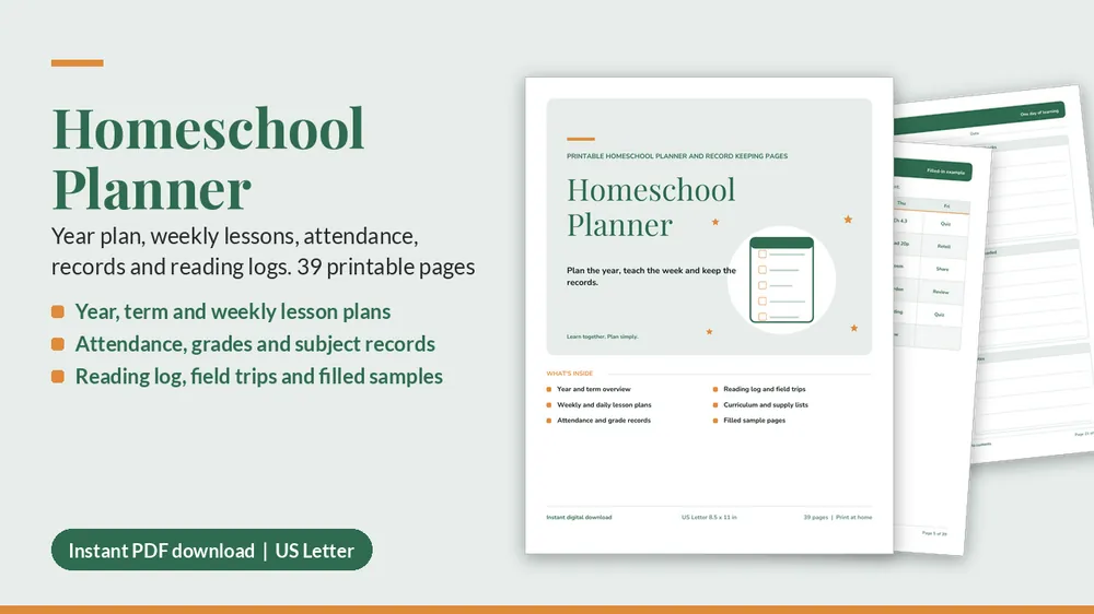 Cover of Homeschool Planner