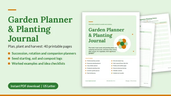 Cover of Garden Planner & Planting Journal