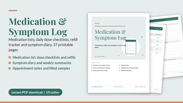 Cover of Medication & Symptom Log