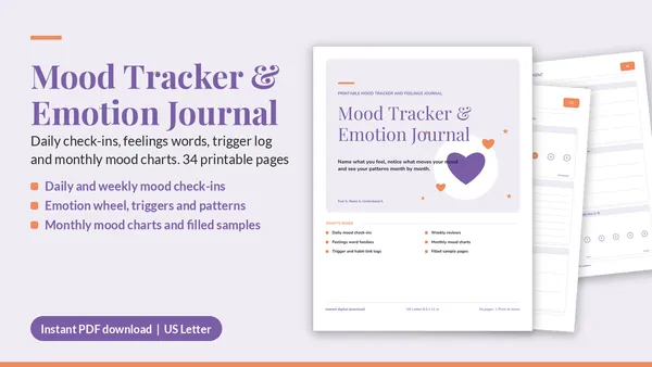 Cover of Mood Tracker & Emotion Journal