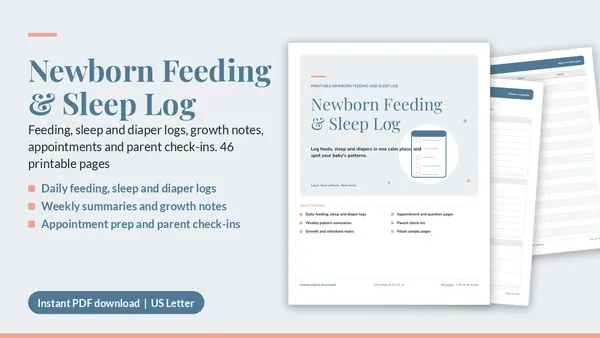 Cover of Newborn Feeding & Sleep Log