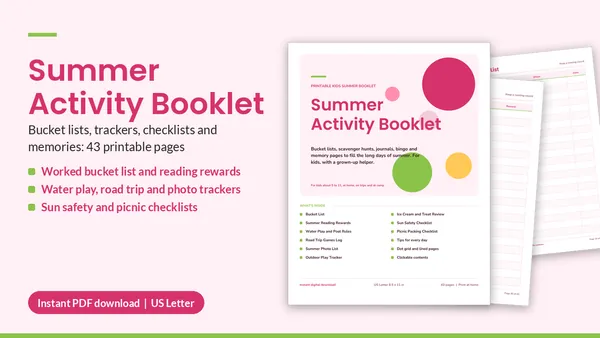 Cover of Summer Activity Booklet