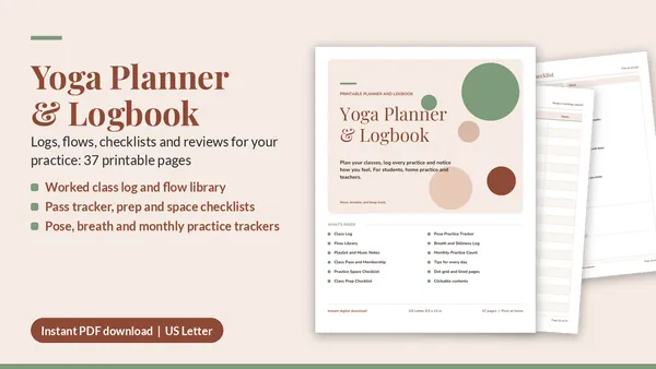 Cover of Yoga Planner & Logbook
